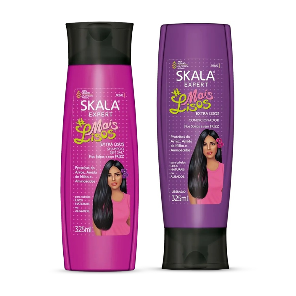 Capa do produto Kit Skala Shampoo + Condicionador Mais Lisos 325ml + 325ml