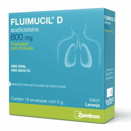 Capa do produto Fluimucil D 600mg 16 Envelopes