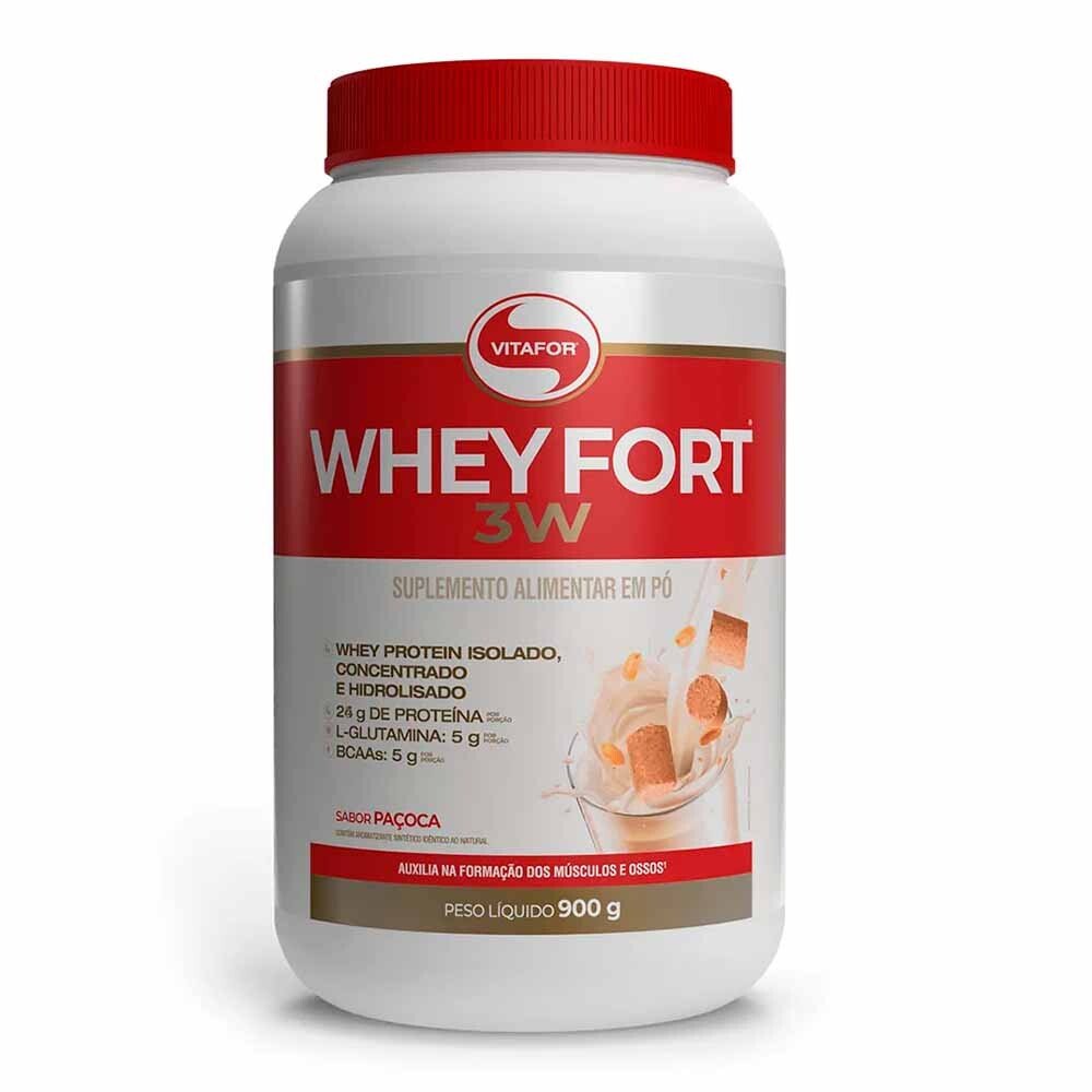 offer-product-image-Whey Fort 3W Vitafor Paçoca 900g