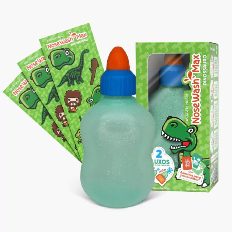 Capa do produto Dispositivo Para Lavagem Nasal Nosewash Max Dinossauro 240ml