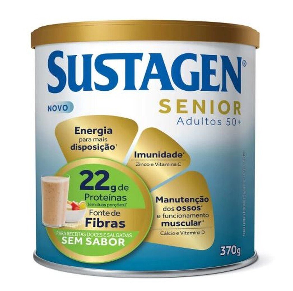 Capa do produto Pó para Preparo de Bebida sem Sabor Sustagen Senior Lata 370g