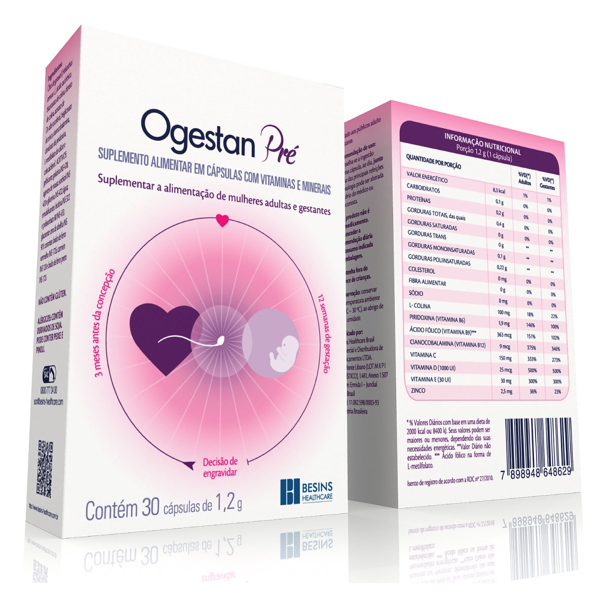 Capa do produto Ogestan Pré 30 Capsulas