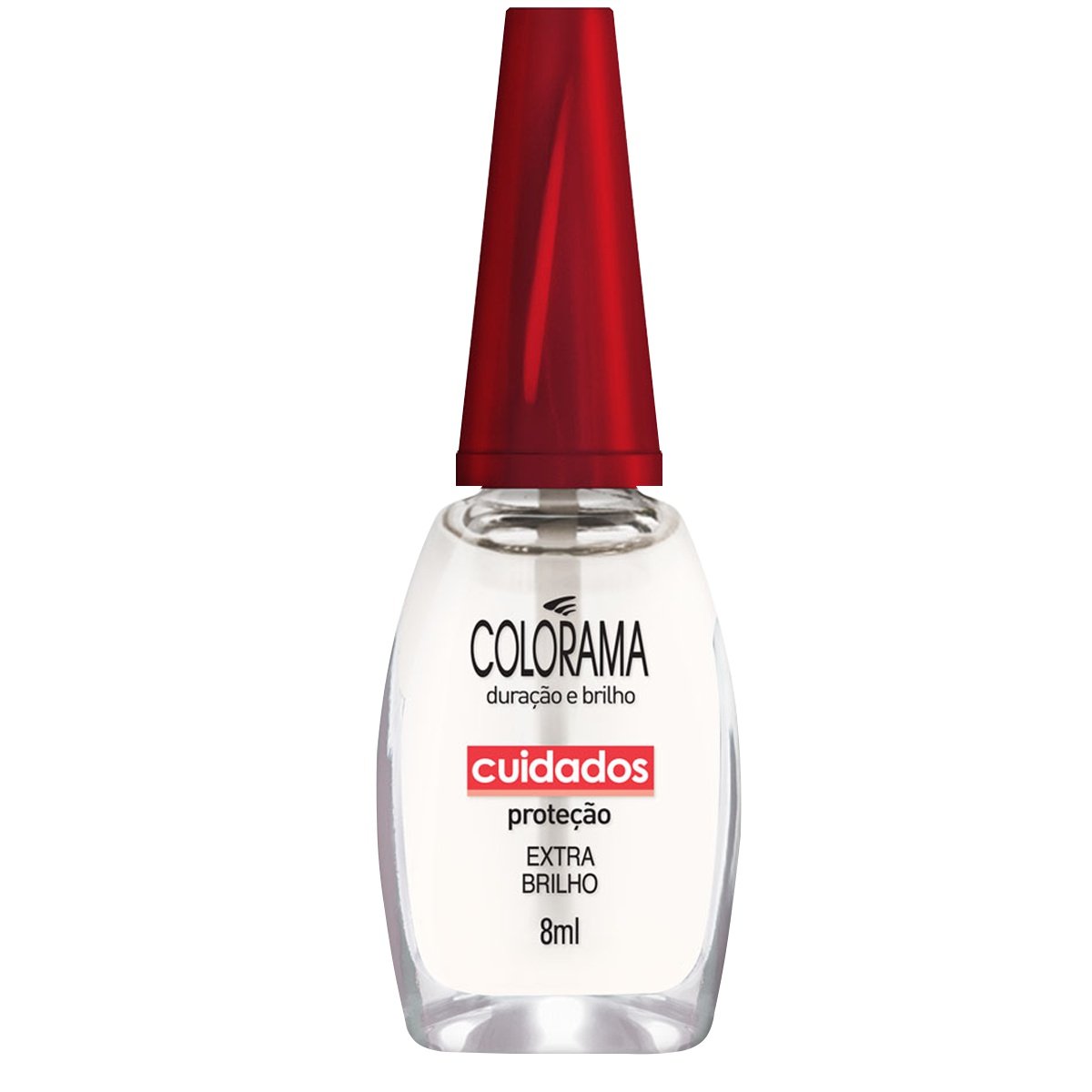 Capa do produto Esmalte Colorama Nude Transparente Cuidados Extra Brilho 8Ml