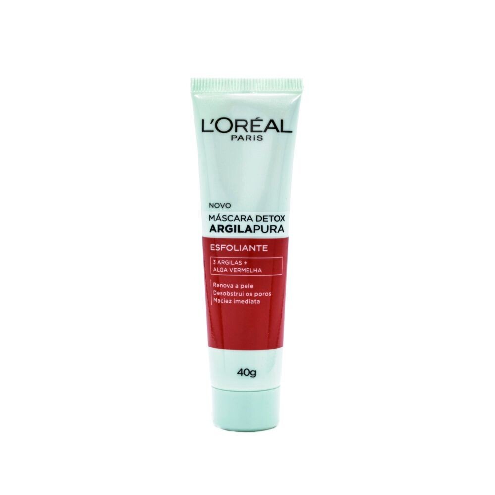 Capa do produto Máscara Facial Argila Pura Detox Esfoliante 40G