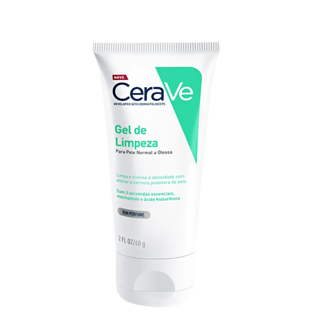 Capa do produto Gel de Limpeza Cerave Foaming Facial Cleanser Sem Perfume 60g