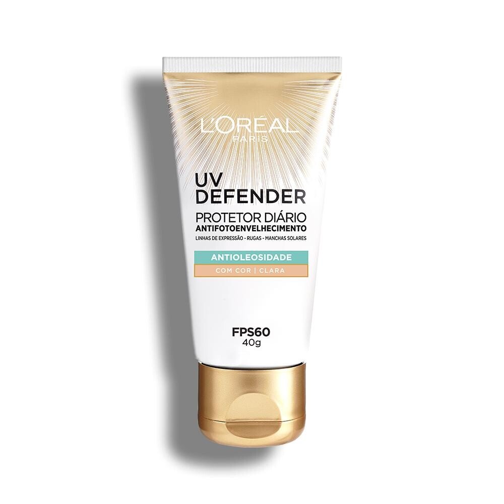 Capa do produto Protetor Solar Facial L'Oréal Paris UV Defender Antioleosidade Pele Clara - FPS60 40g