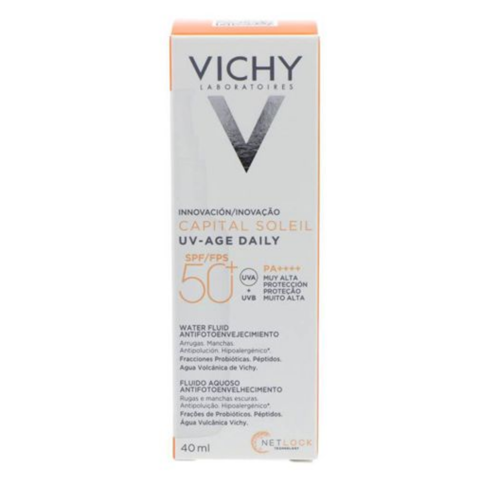 Capa do produto Creme Protetor Solar Vichy Capital Soleil Uv-Age Daily Fluido SPF50+ 40ml