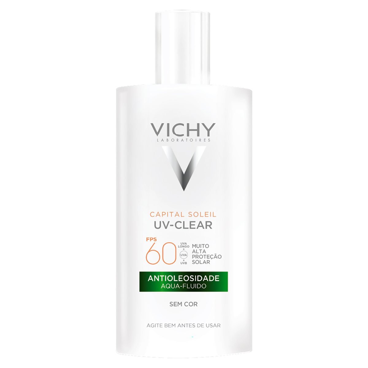 Capa do produto Protetor Solar Facial Aqua-Fluido Antioleosidade FPS 60 Vichy Capital Soleil UV-Clear Frasco 40g