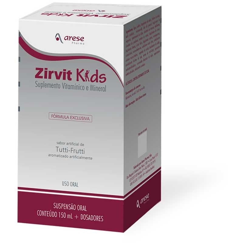 Capa do produto Zirvit Kids Suspenção Oral 150ml