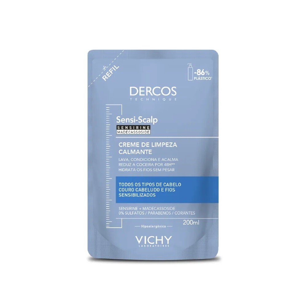 Capa do produto Creme De Limpeza Calmante Vichy Dercos Sensi Scalp Refil 200Ml