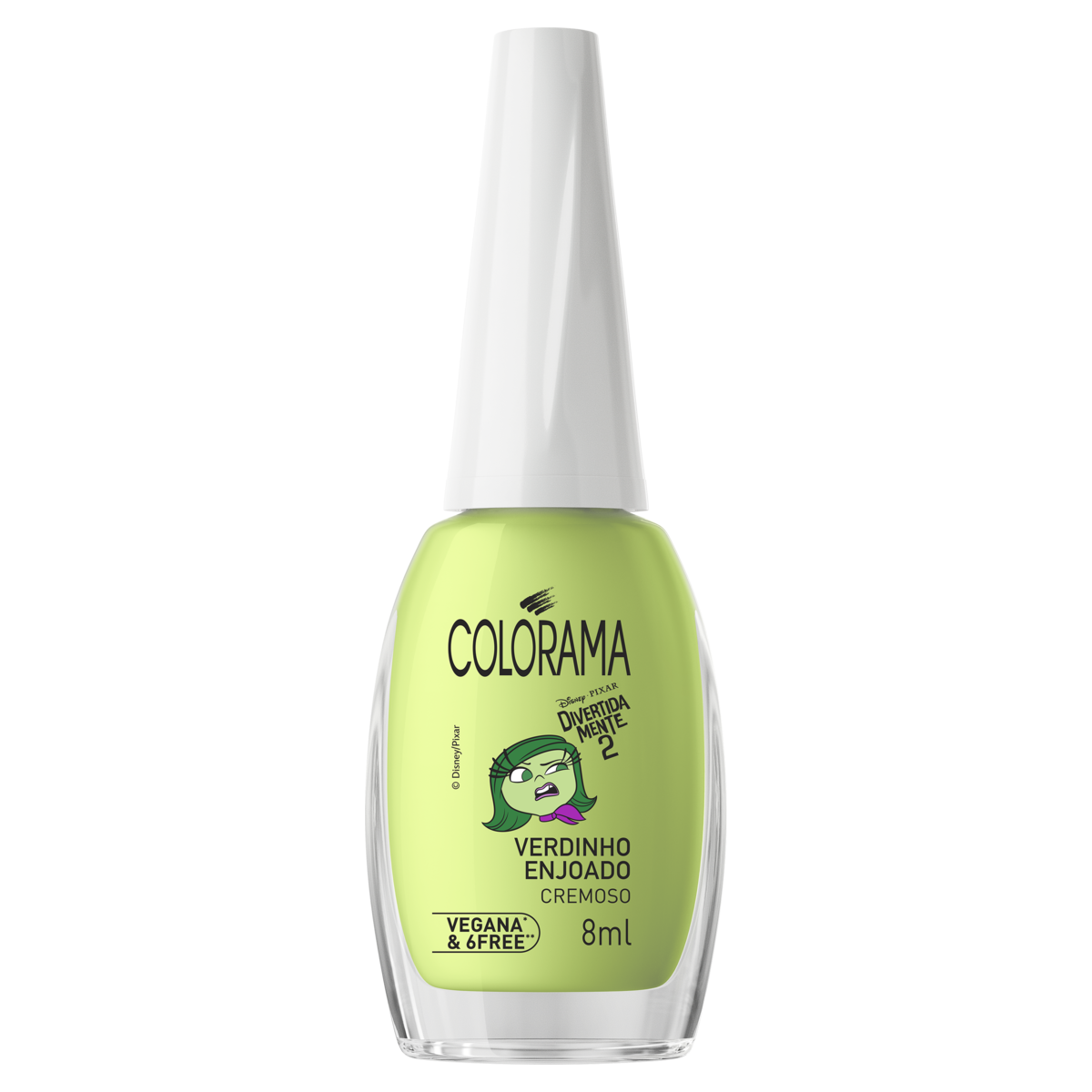 Capa do produto Esmalte Cremoso Verdinho Enjoado Divertida Mente 2 Colorama Frasco 8Ml